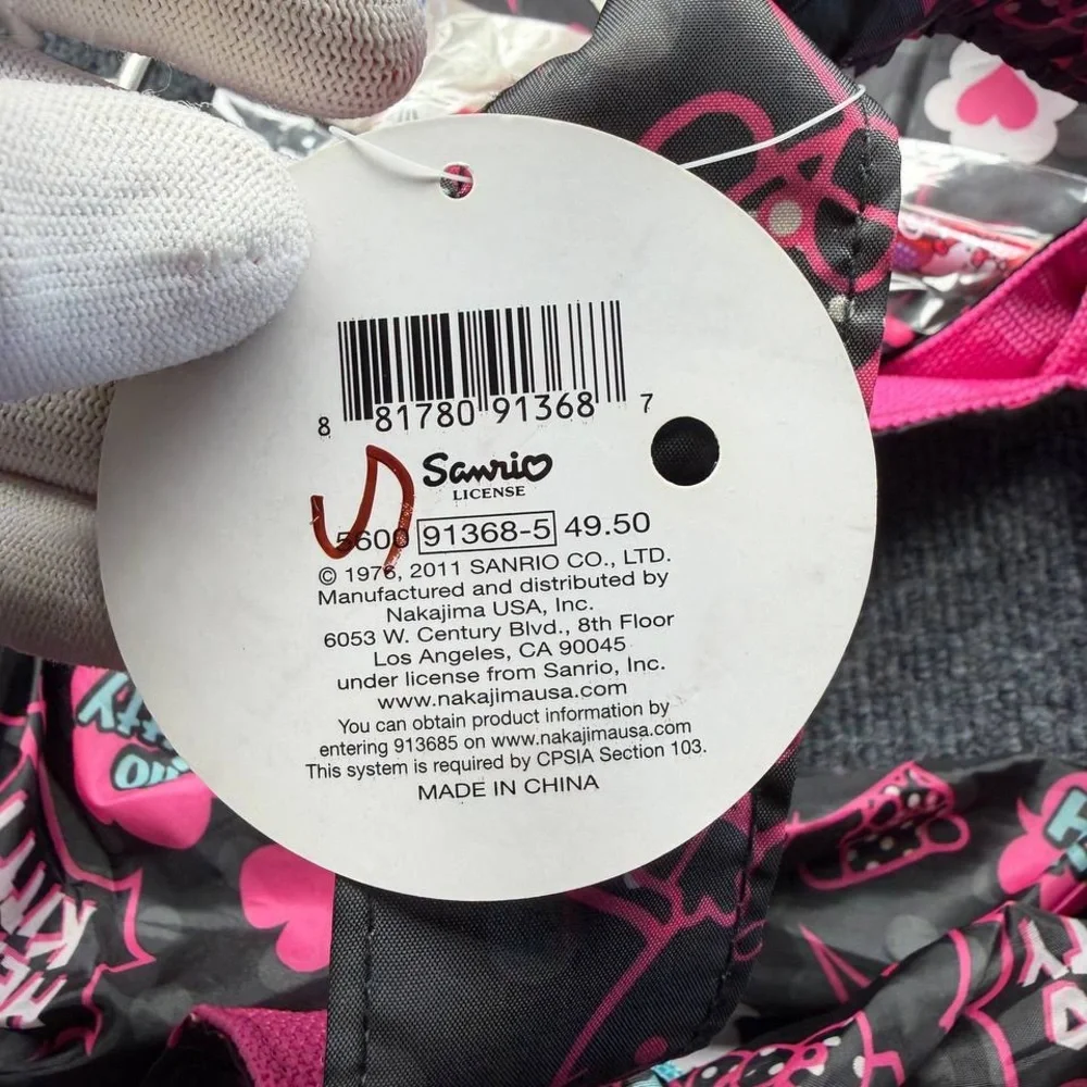 Hello Kitty Black and Pink Baby Bag